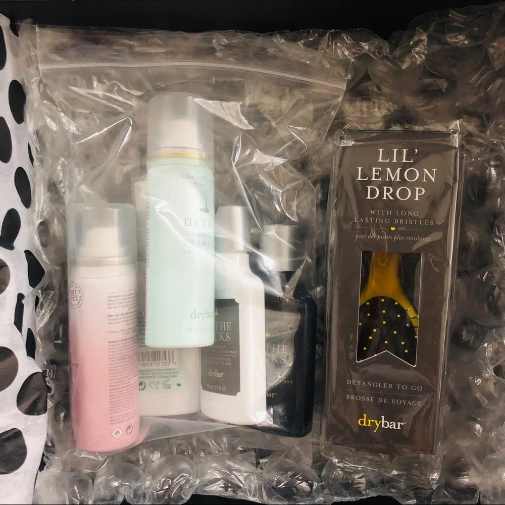 Drybar travel hair care kit w/ 6 items